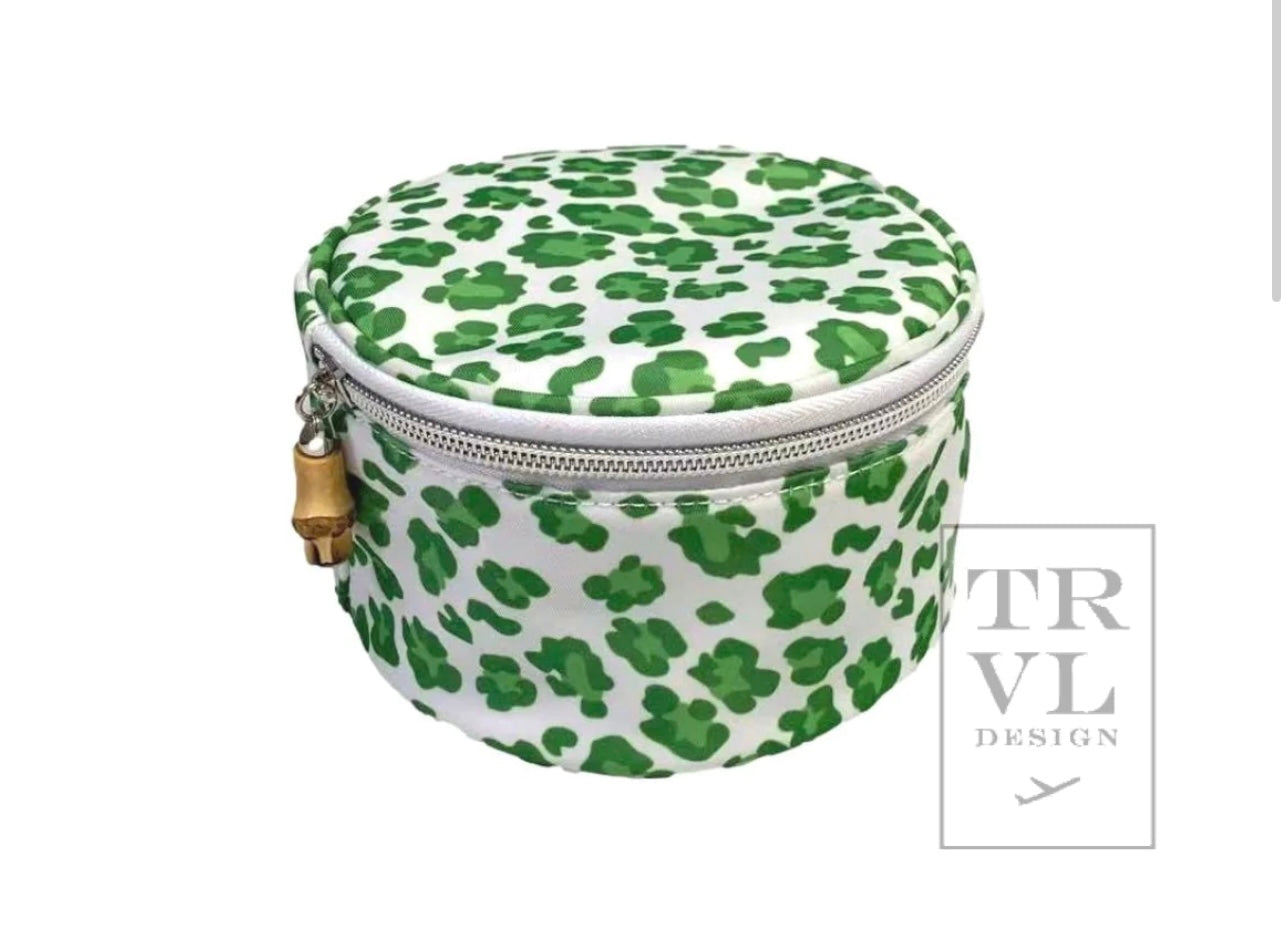 Jewel Round - Green Cheetah