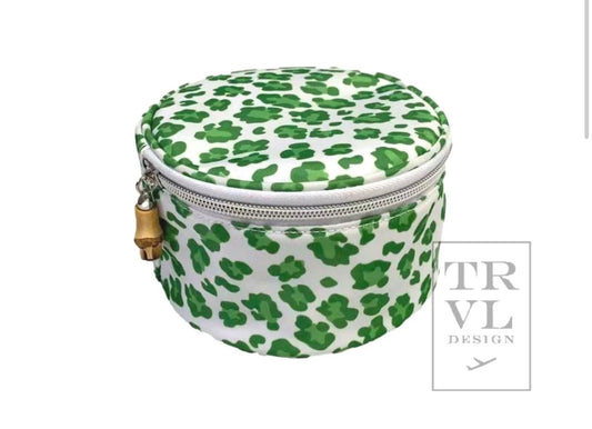 Jewel Round - Green Cheetah