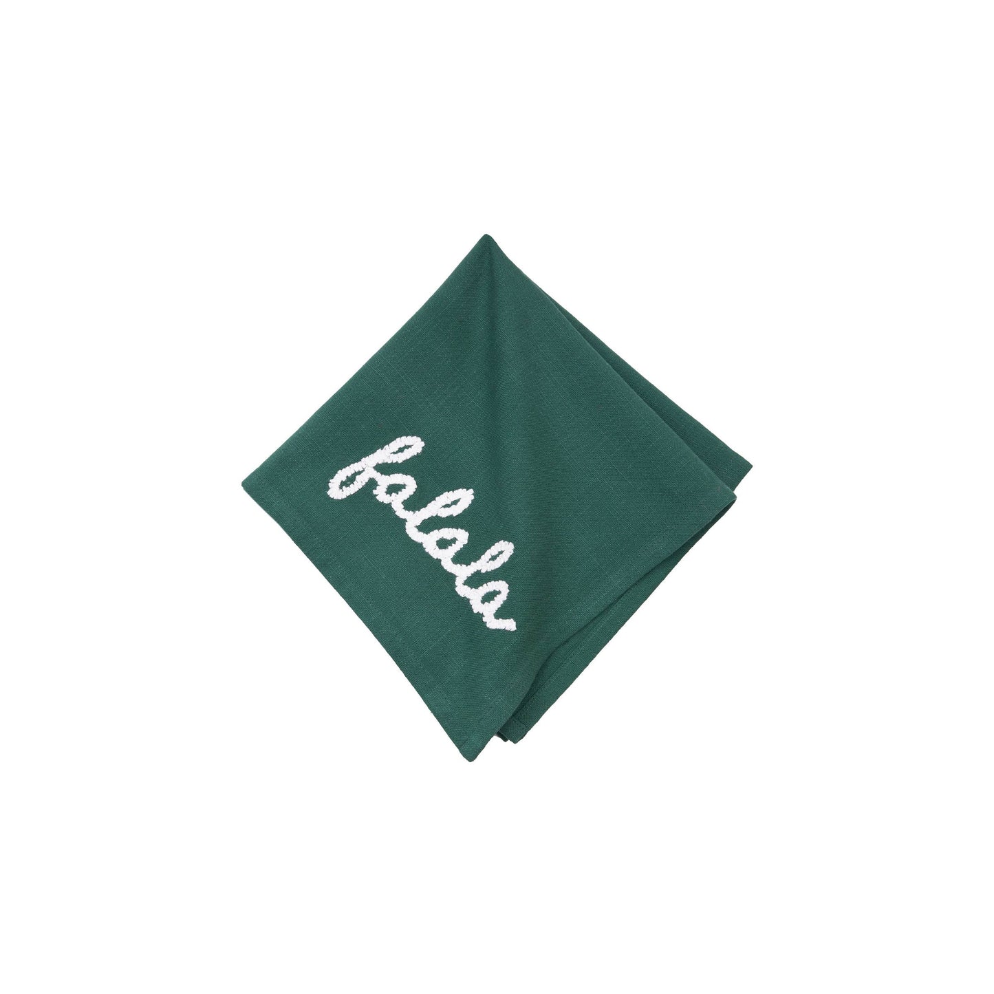 Christmas Falala Green Napkin - Set 4