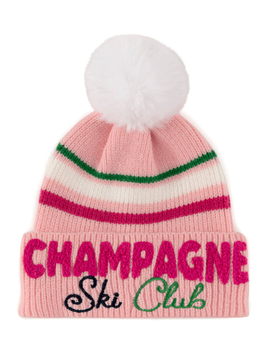 "CHAMPAGNE SKI CLUB" BEANIE