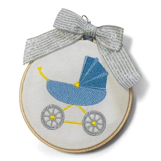 Ornament - Baby Boy Carriage Stroller