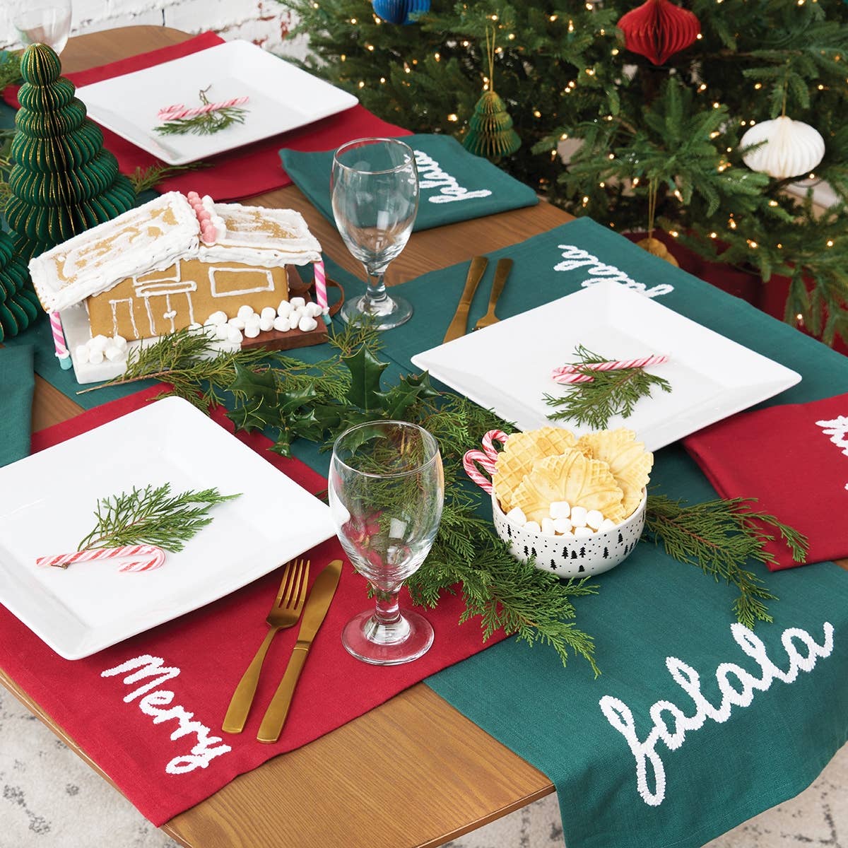 Christmas Merry Red Napkin - Set 4