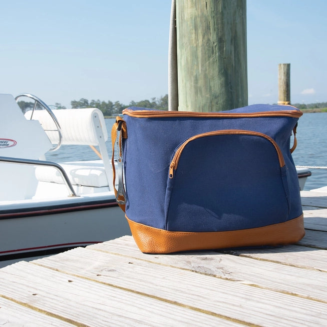 Navy Cooler Tote