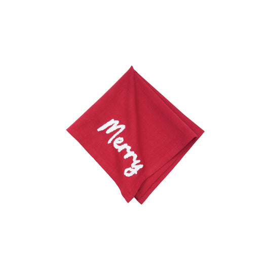 Christmas Merry Red Napkin - Set 4